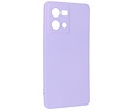 BAOHU Fashion Backcover Telefoonhoesje - Color Hoesje - Geschikt voor Oppo Reno 8 4G - Paars
