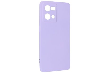 BAOHU Fashion Backcover Telefoonhoesje - Color Hoesje - Geschikt voor Oppo Reno 8 4G - Paars