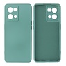 BAOHU Oppo Reno 8 4G Hoesje Fashion Backcover Telefoonhoesje Donker Groen