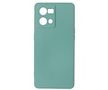 Fashion Backcover Telefoonhoesje - Color Hoesje - Geschikt voor Oppo Reno 8 4G - Donker Groen