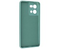 Fashion Backcover Telefoonhoesje - Color Hoesje - Geschikt voor Oppo Reno 8 4G - Donker Groen