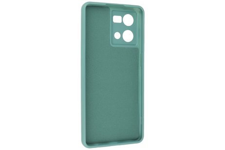 BAOHU Fashion Backcover Telefoonhoesje - Color Hoesje - Geschikt voor Oppo Reno 8 4G - Donker Groen