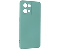BAOHU Fashion Backcover Telefoonhoesje - Color Hoesje - Geschikt voor Oppo Reno 8 4G - Donker Groen