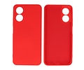BAOHU Fashion Backcover Telefoonhoesje - Color Hoesje - Geschikt voor Oppo A17 - Rood