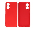 Fashion Backcover Telefoonhoesje - Color Hoesje - Geschikt voor Oppo A17 - Rood