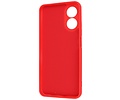 Fashion Backcover Telefoonhoesje - Color Hoesje - Geschikt voor Oppo A17 - Rood
