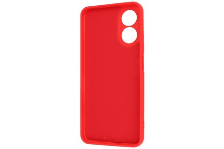 BAOHU Fashion Backcover Telefoonhoesje - Color Hoesje - Geschikt voor Oppo A17 - Rood
