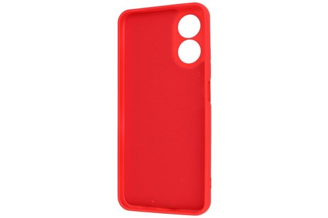 Fashion Backcover Telefoonhoesje - Color Hoesje - Geschikt voor Oppo A17 - Rood