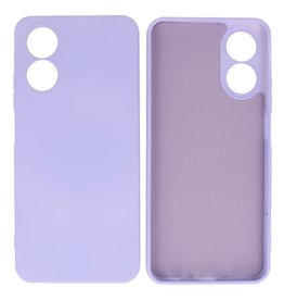 BAOHU Oppo A17 Hoesje Fashion Backcover Telefoonhoesje Paars