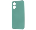 BAOHU Fashion Backcover Telefoonhoesje - Color Hoesje - Geschikt voor Oppo A17 - Donker Groen