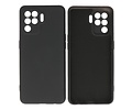 BAOHU Fashion Backcover Telefoonhoesje - Color Hoesje - Geschikt voor Oppo A94 4G - Zwart