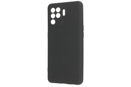 BAOHU Fashion Backcover Telefoonhoesje - Color Hoesje - Geschikt voor Oppo A94 4G - Zwart