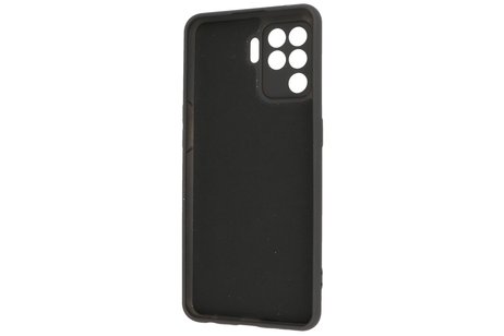 BAOHU Fashion Backcover Telefoonhoesje - Color Hoesje - Geschikt voor Oppo A94 4G - Zwart
