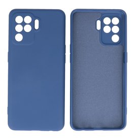 BAOHU Oppo A94 4G Hoesje Fashion Backcover Telefoonhoesje Navy