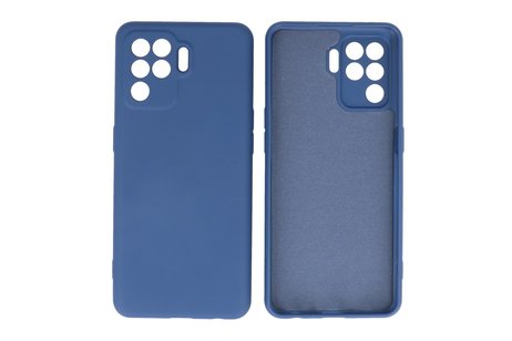 Fashion Backcover Telefoonhoesje - Color Hoesje - Geschikt voor Oppo A94 4G - Navy