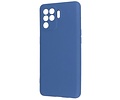 BAOHU Fashion Backcover Telefoonhoesje - Color Hoesje - Geschikt voor Oppo A94 4G - Navy