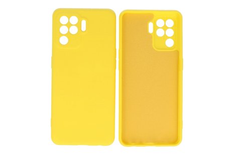 Fashion Backcover Telefoonhoesje - Color Hoesje - Geschikt voor Oppo A94 4G - Geel