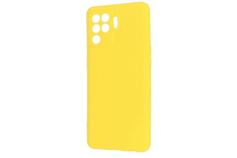 BAOHU Fashion Backcover Telefoonhoesje - Color Hoesje - Geschikt voor Oppo A94 4G - Geel