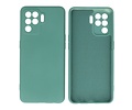 Fashion Backcover Telefoonhoesje - Color Hoesje - Geschikt voor Oppo A94 4G - Donker Groen