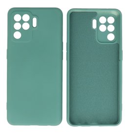BAOHU Oppo A94 4G Hoesje Fashion Backcover Telefoonhoesje Donker Groen