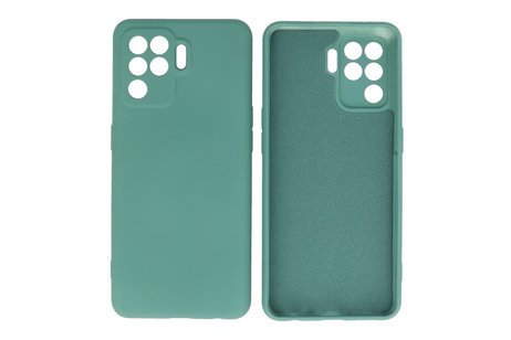 Fashion Backcover Telefoonhoesje - Color Hoesje - Geschikt voor Oppo A94 4G - Donker Groen