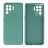 BAOHU Oppo A94 4G Hoesje Fashion Backcover Telefoonhoesje Donker Groen