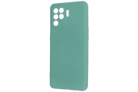 BAOHU Fashion Backcover Telefoonhoesje - Color Hoesje - Geschikt voor Oppo A94 4G - Donker Groen