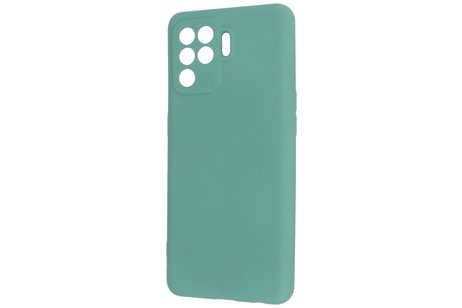 Fashion Backcover Telefoonhoesje - Color Hoesje - Geschikt voor Oppo A94 4G - Donker Groen