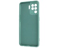 BAOHU Fashion Backcover Telefoonhoesje - Color Hoesje - Geschikt voor Oppo A94 4G - Donker Groen