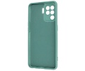 Fashion Backcover Telefoonhoesje - Color Hoesje - Geschikt voor Oppo A94 4G - Donker Groen