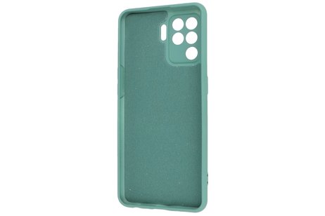 BAOHU Fashion Backcover Telefoonhoesje - Color Hoesje - Geschikt voor Oppo A94 4G - Donker Groen