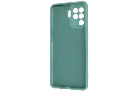 Fashion Backcover Telefoonhoesje - Color Hoesje - Geschikt voor Oppo A94 4G - Donker Groen