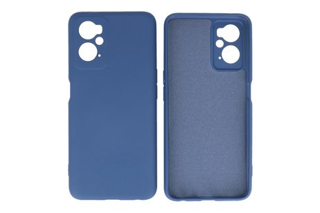 BAOHU Fashion Backcover Telefoonhoesje - Color Hoesje - Geschikt voor Oppo A96 - Navy