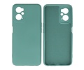 Fashion Backcover Telefoonhoesje - Color Hoesje - Geschikt voor Oppo A96 - Donker Groen