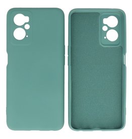 BAOHU Oppo A96 Hoesje Fashion Backcover Telefoonhoesje Donker Groen