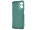 Fashion Backcover Telefoonhoesje - Color Hoesje - Geschikt voor Oppo A96 - Donker Groen