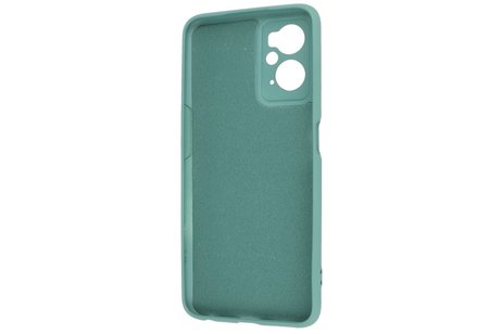 Fashion Backcover Telefoonhoesje - Color Hoesje - Geschikt voor Oppo A96 - Donker Groen