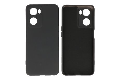 BAOHU Fashion Backcover Telefoonhoesje - Color Hoesje - Geschikt voor Oppo A57s - A77s - A77 4G - Zwart