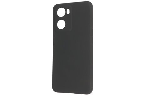 BAOHU Fashion Backcover Telefoonhoesje - Color Hoesje - Geschikt voor Oppo A57s - A77s - A77 4G - Zwart