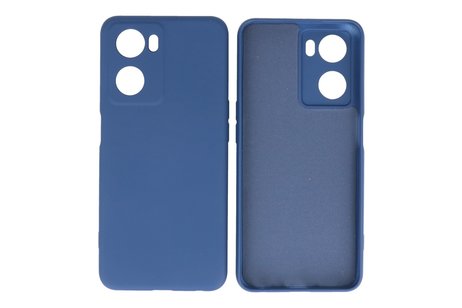 BAOHU Fashion Backcover Telefoonhoesje - Color Hoesje - Geschikt voor Oppo A57s - A77s - A77 4G - Navy