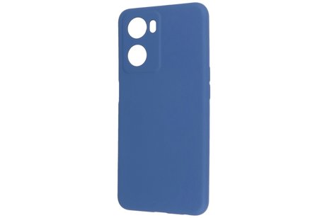 BAOHU Fashion Backcover Telefoonhoesje - Color Hoesje - Geschikt voor Oppo A57s - A77s - A77 4G - Navy
