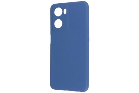 Fashion Backcover Telefoonhoesje - Color Hoesje - Geschikt voor Oppo A57s - A77s - A77 4G - Navy