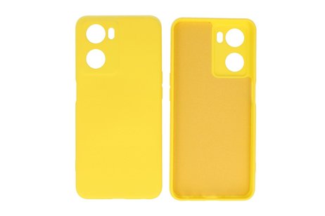 Fashion Backcover Telefoonhoesje - Color Hoesje - Geschikt voor Oppo A57s - A77s - A77 4G - Geel