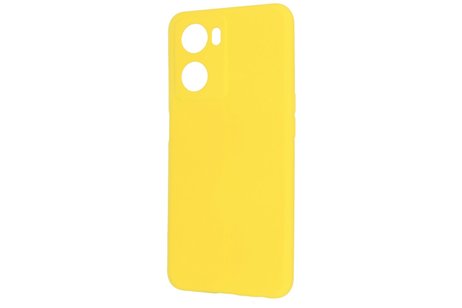 Fashion Backcover Telefoonhoesje - Color Hoesje - Geschikt voor Oppo A57s - A77s - A77 4G - Geel