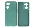 BAOHU Fashion Backcover Telefoonhoesje - Color Hoesje - Geschikt voor Oppo A57s - A77s - A77 4G - Donker Groen