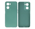 Fashion Backcover Telefoonhoesje - Color Hoesje - Geschikt voor Oppo A57s - A77s - A77 4G - Donker Groen