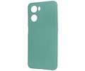 Fashion Backcover Telefoonhoesje - Color Hoesje - Geschikt voor Oppo A57s - A77s - A77 4G - Donker Groen