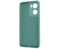 Fashion Backcover Telefoonhoesje - Color Hoesje - Geschikt voor Oppo A57s - A77s - A77 4G - Donker Groen