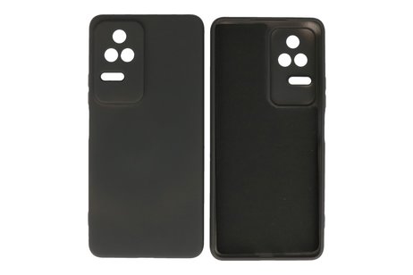 BAOHU Fashion Backcover Telefoonhoesje - Color Hoesje - Geschikt voor Xiaomi Poco F4 - Zwart