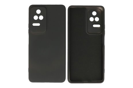 Fashion Backcover Telefoonhoesje - Color Hoesje - Geschikt voor Xiaomi Poco F4 - Zwart